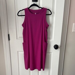 Lou & Grey Vibrant Purple Sleeveless Mini Dress